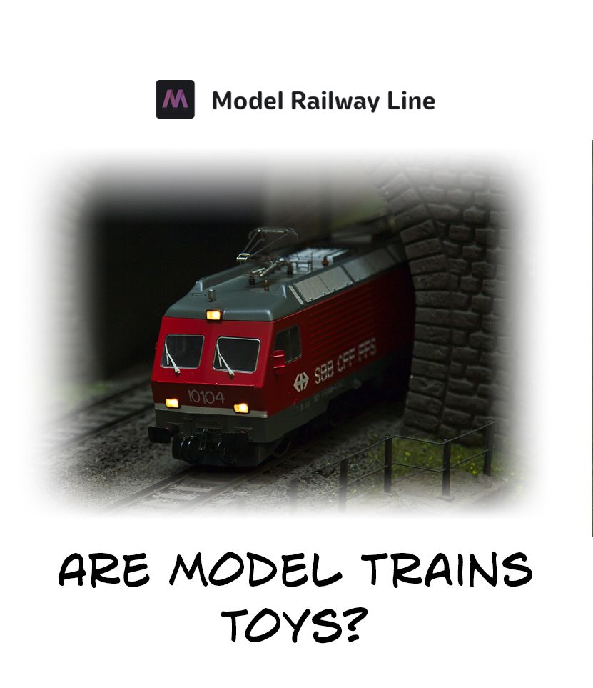 A model train emerging from a tunnel